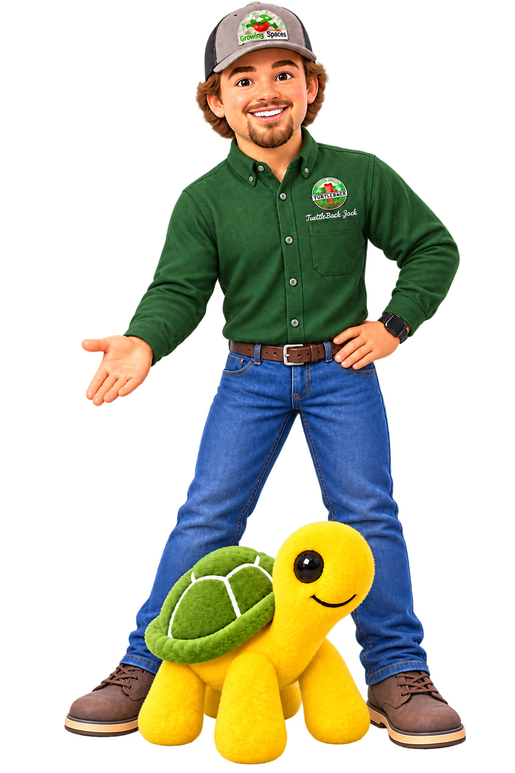 TurtleBack Jack presenting T.B. Turtle