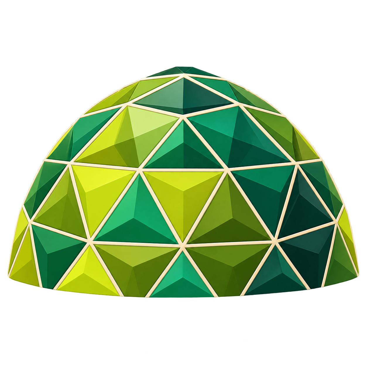 Geodesic dome pattern